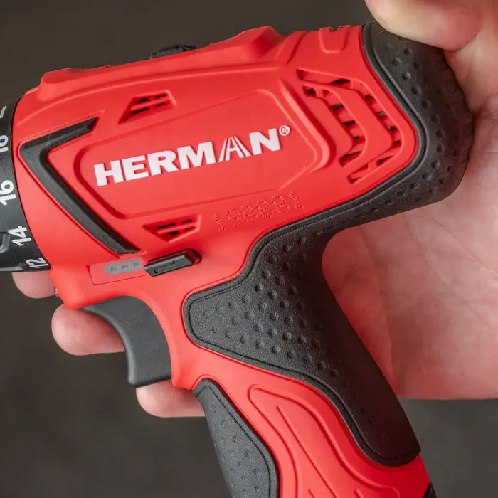 AKCIA! Aku vŕtací skrutkovač HERMAN AXS-1080 | 10,8 V Komplet | Sada vrtákov ZADARMO