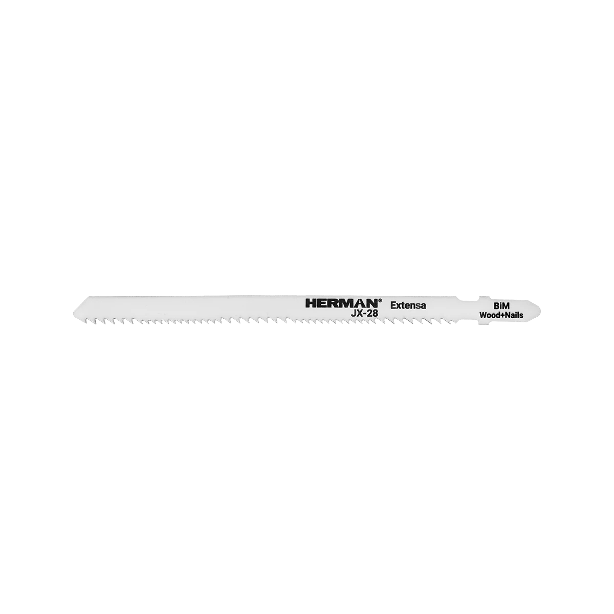 Pílový list pre priamočiare píly HERMAN JX-28 Extensa Drevo s klincami : 3 - 80mm