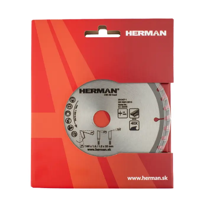 Pílový kotúč do okružnej píly HERMAN CW-40 Cool Drevo od 6mm