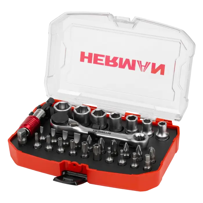 Sada bitov Classic HERMAN QSB-20 30-dielna s mini račňou