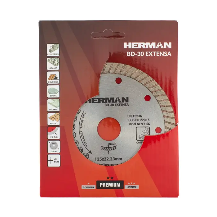 Diamantový kotúč HERMAN BD-30 Extensa Nielen pre rezanie betónu