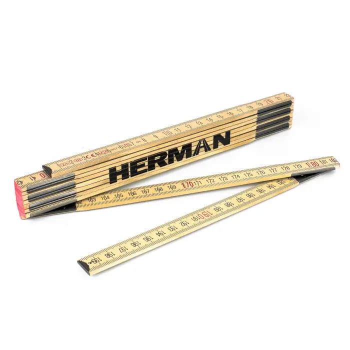 Skladací dvojmeter HERMAN PT-25 Originál z bukového dreva