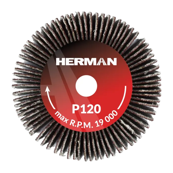 Brúsny kotúč na stopke HERMAN FWS-10/S 40x20x6mm | Corundum | P120