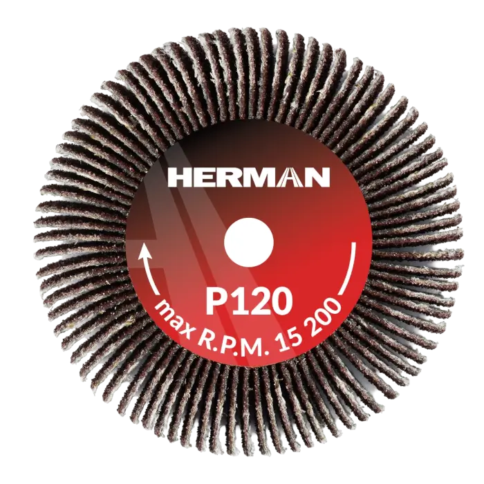 Brúsny kotúč na stopke HERMAN FWS-10/S 50x30x6mm | Corundum | P120