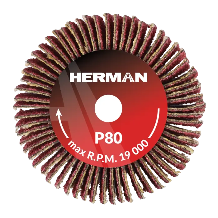 Brúsny kotúč na stopke HERMAN FWX-10/S 40x20x6mm | Ceramic | P80