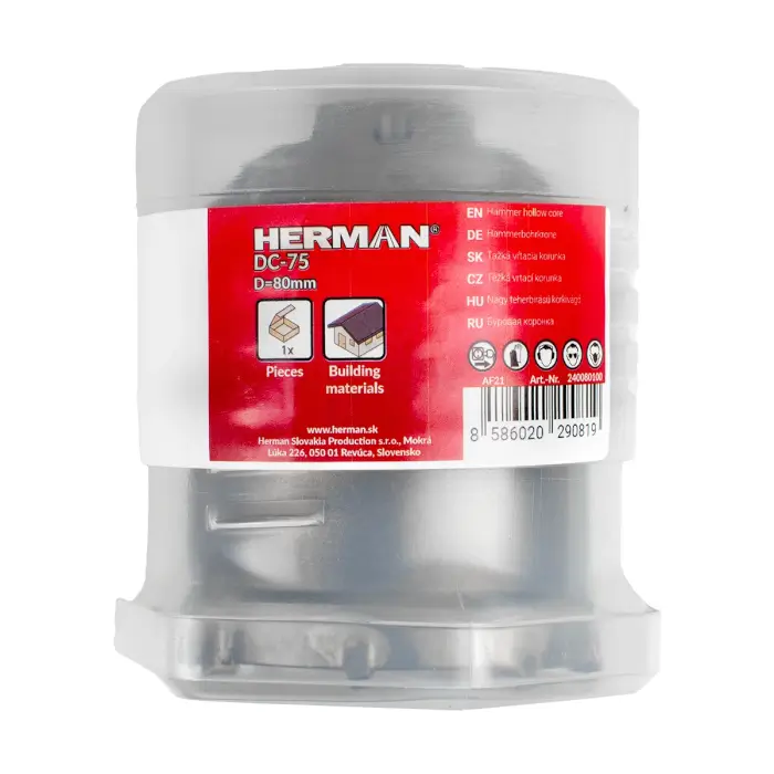 Ťažká vŕtacia korunka HERMAN DC-75