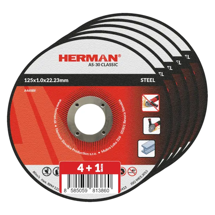 HERMAN AS-30 Classic | Balenie vo fólii 4+1 125x1,0x22,23mm|bez prelisu|TYP 41