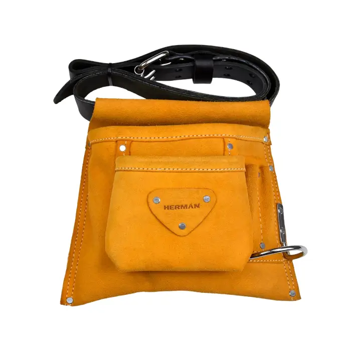 Kožená pracovná brašna HERMAN PB-10 Single Násuvná na opasok
