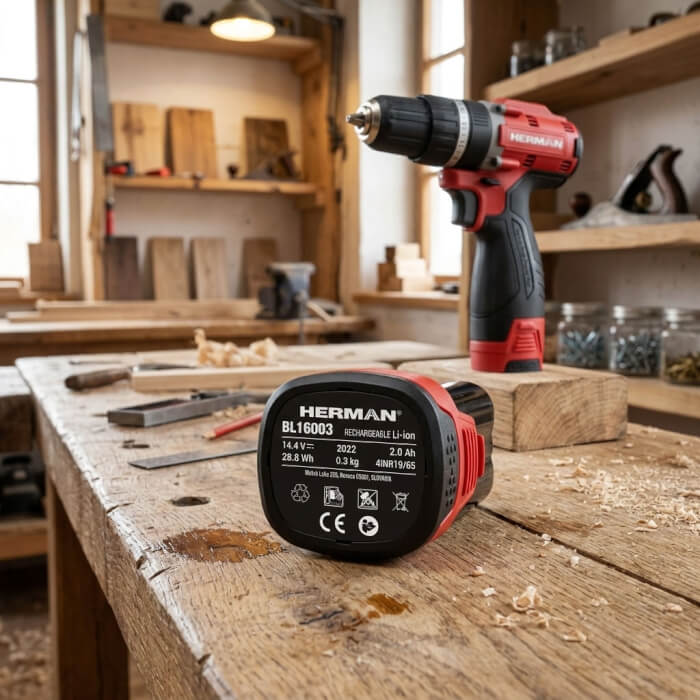 Li-ion akumulátor HERMAN BL 16003 14,4V | 2Ah