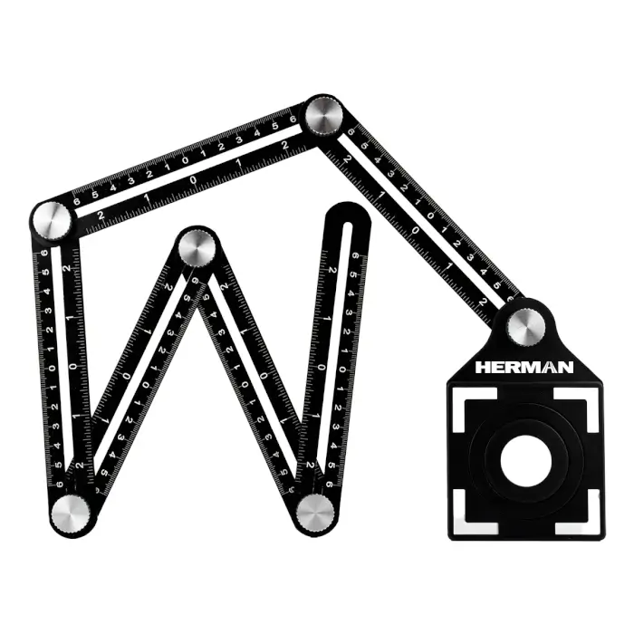 Multifunkčné pravítko HERMAN PT-16 S označovaním miesta na otvory