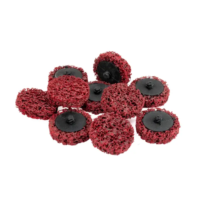 Čistiaci kotúč Quick Change HERMAN MKY-10/QC-RS Dragon Red Brúsivo: STRIP-IT Aggressive