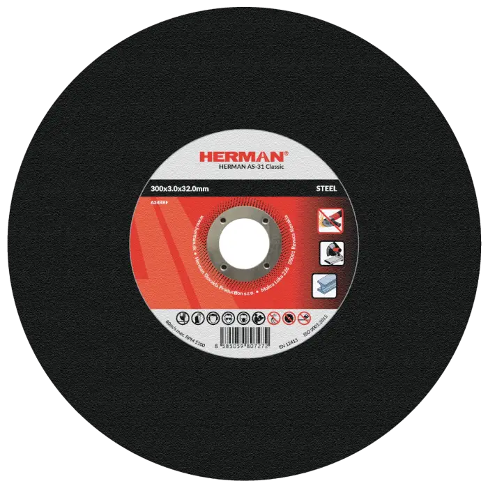 Rezný kotúč HERMAN AS-31 Classic|Na oceľ 300x3,0x32,0mm|bez prelisu|TYP 41