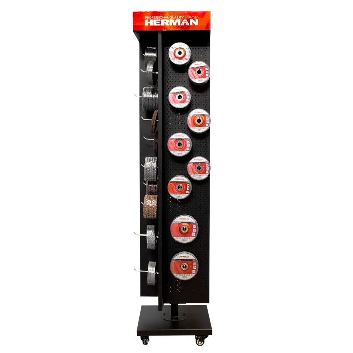 Predajný stojan otočný MODUL SS-R / H 1300+ kusov produktov HERMAN