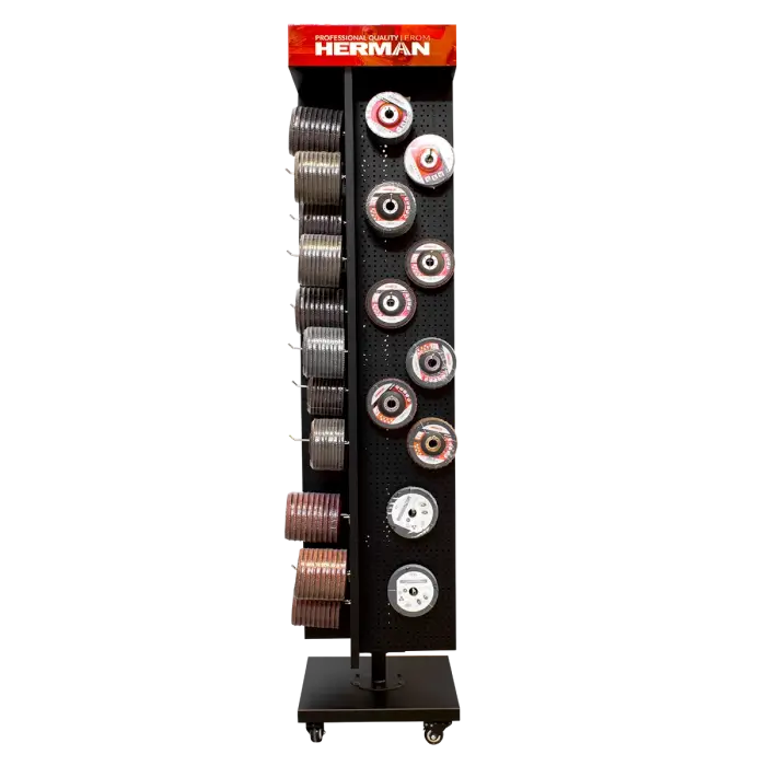 Predajný stojan otočný MODUL SS-R / H 1300+ kusov produktov HERMAN