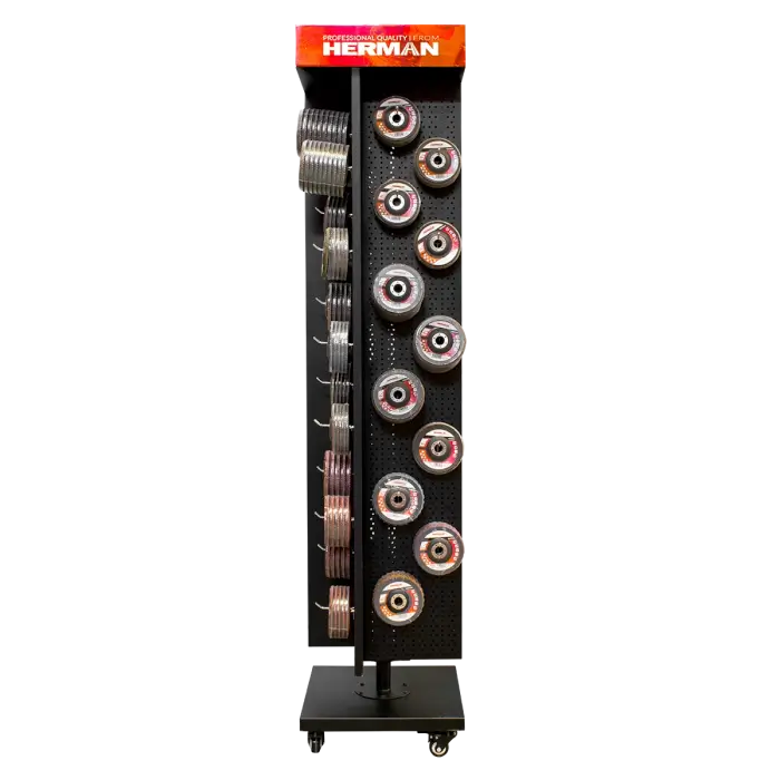 Predajný stojan otočný MODUL SS-R / F 570+ kusov produktov HERMAN