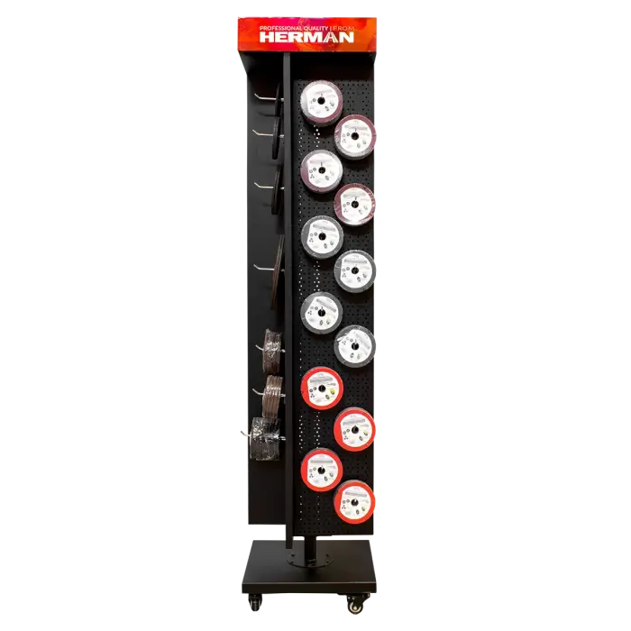 Predajný stojan otočný MODUL SS-R / F 570+ kusov produktov HERMAN