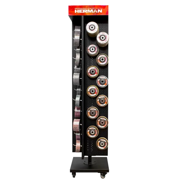 Predajný stojan otočný MODUL SS-R / F 570+ kusov produktov HERMAN