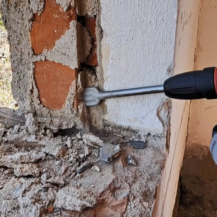 Sekáč SDS-max HERMAN MH-31 Spade Waved Lopatkový do muriva a na omietky