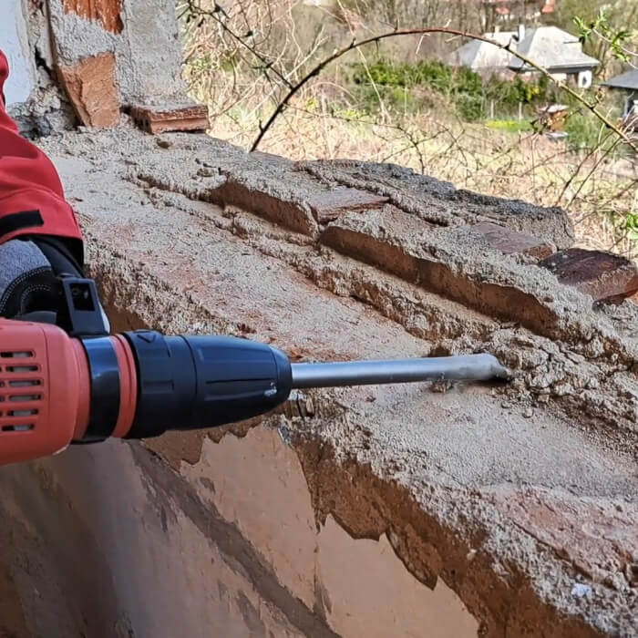 Sekáč SDS-max HERMAN MH-31 Spade Waved Lopatkový do muriva a na omietky