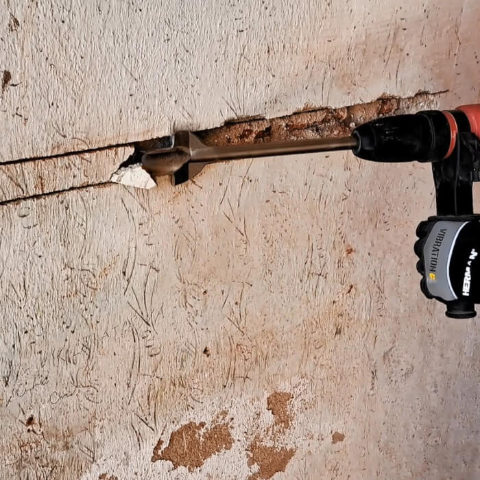 Sekáč SDS-plus HERMAN MH-23 Winged Vydutý s krídelkami, na žlaby