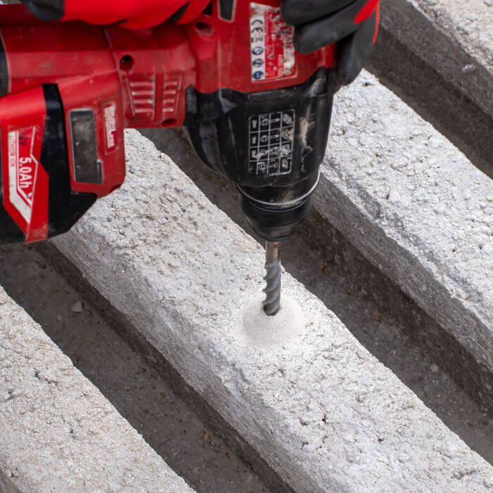 Sada vrtákov SDS-plus HERMAN QDC-21 Triton 4 ks vrtákov v sade