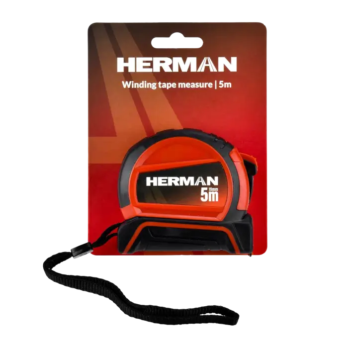 Zvinovací meter HERMAN PT-26 5m / šírka pásky 19mm