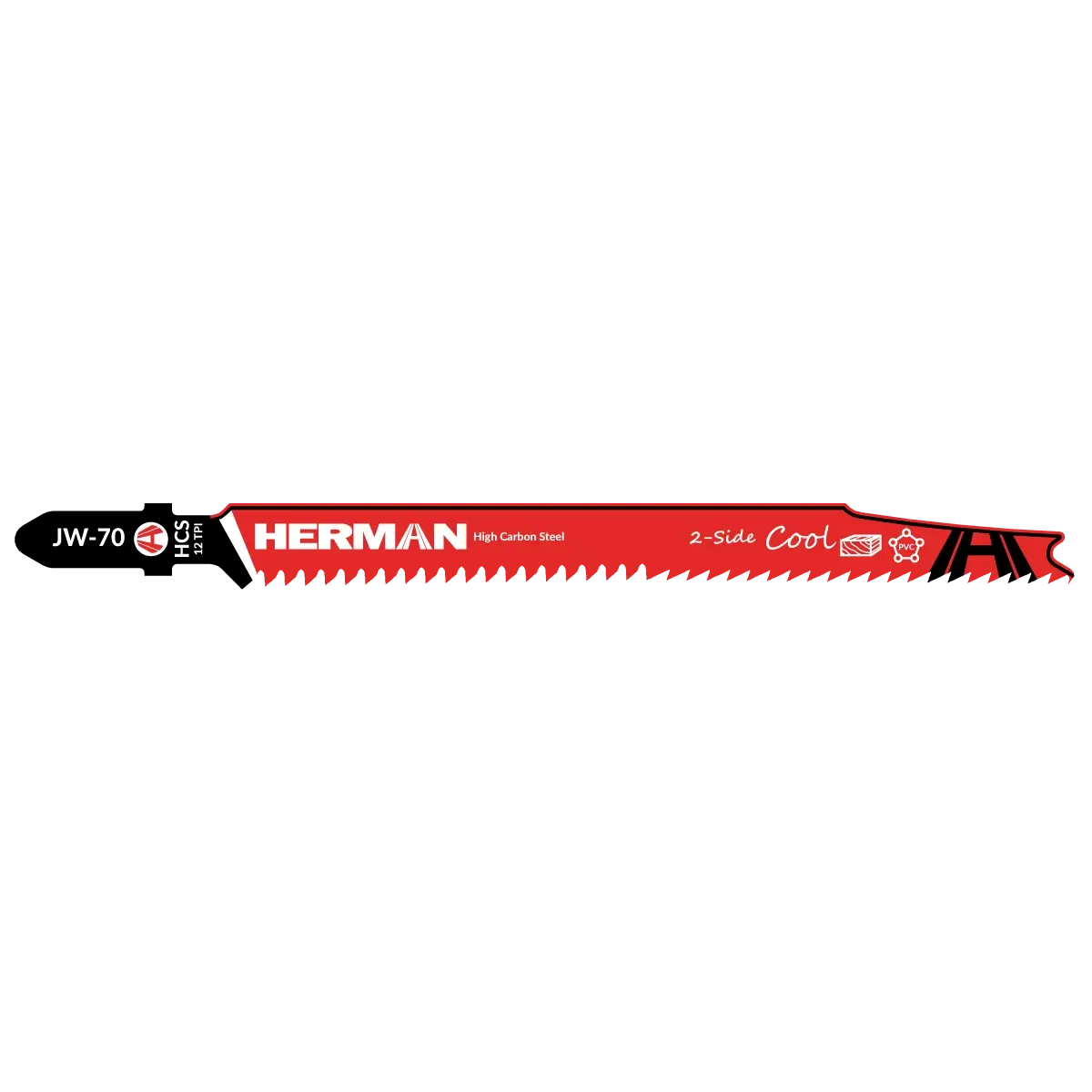 Pílový list do priamočiarej píly HERMAN JW-70 Cool 2S Drevo a laminát 3-65mm