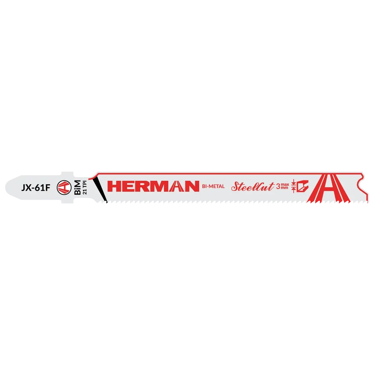 Pílový list do priamočiarej píly HERMAN JX-61F SteelCut Plechy a profily 1-3mm