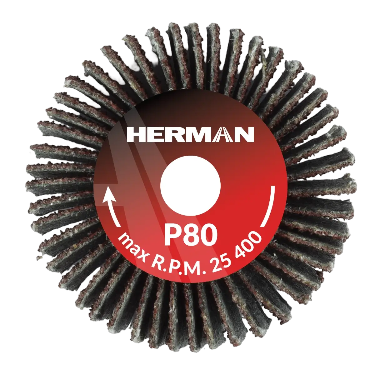 Brúsny kotúč na stopke HERMAN FWS-10/S 30x15x6mm | Corundum | P80