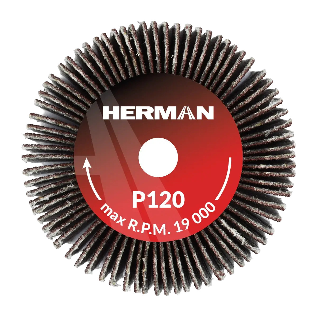 Brúsny kotúč na stopke HERMAN FWS-10/S 40x20x6mm | Corundum | P120