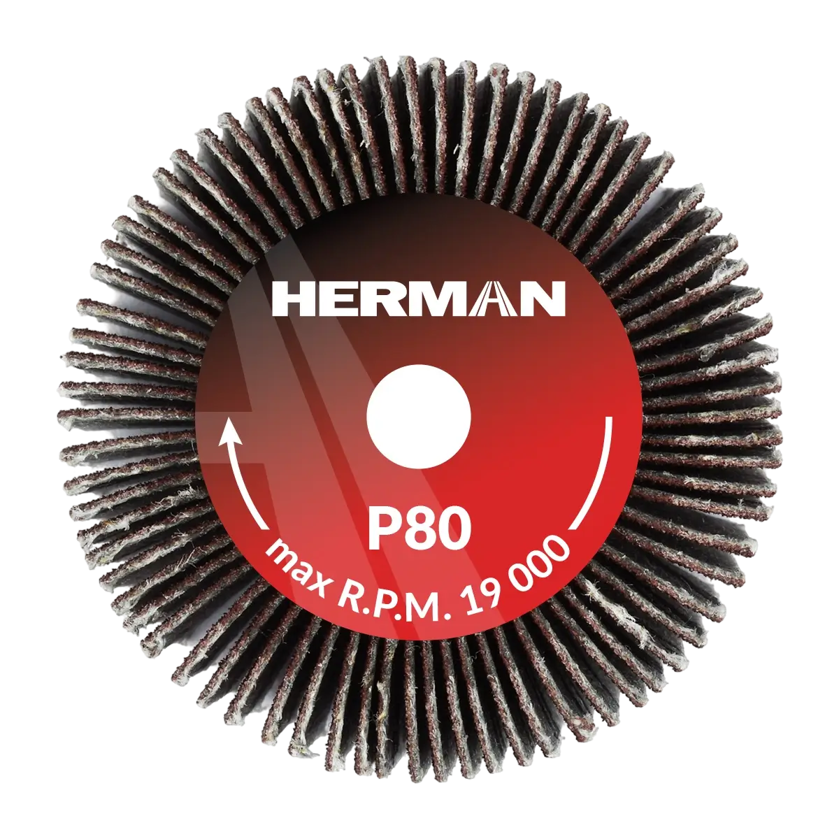 Brúsny kotúč na stopke HERMAN FWS-10/S 40x20x6mm | Corundum | P80