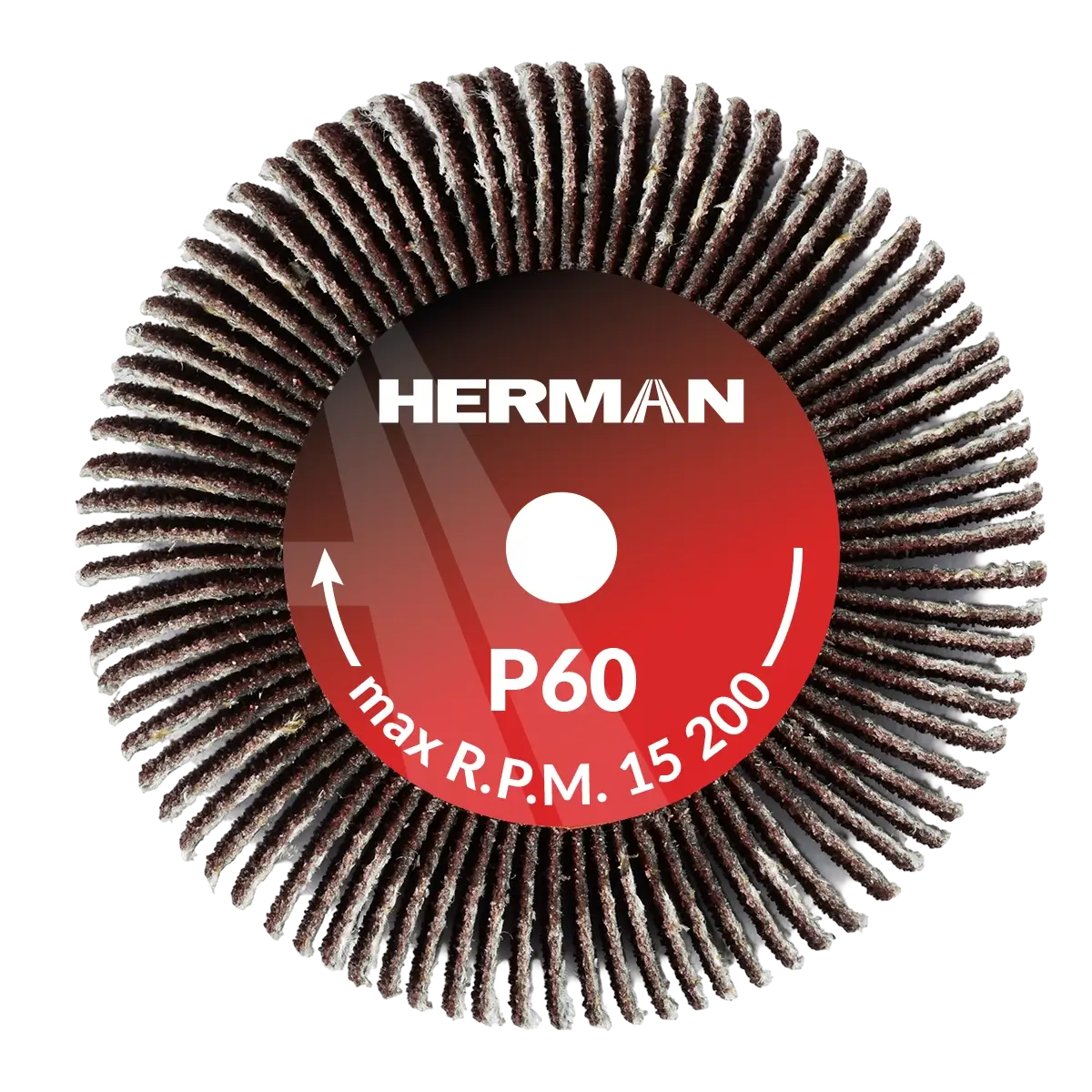 Brúsny kotúč na stopke HERMAN FWS-10/S 50x20x6mm | Corundum | P60