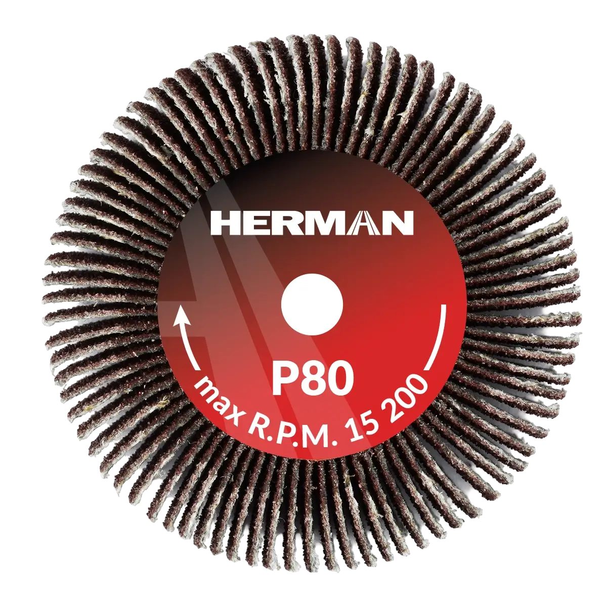 Brúsny kotúč na stopke HERMAN FWS-10/S 50x20x6mm | Corundum | P80
