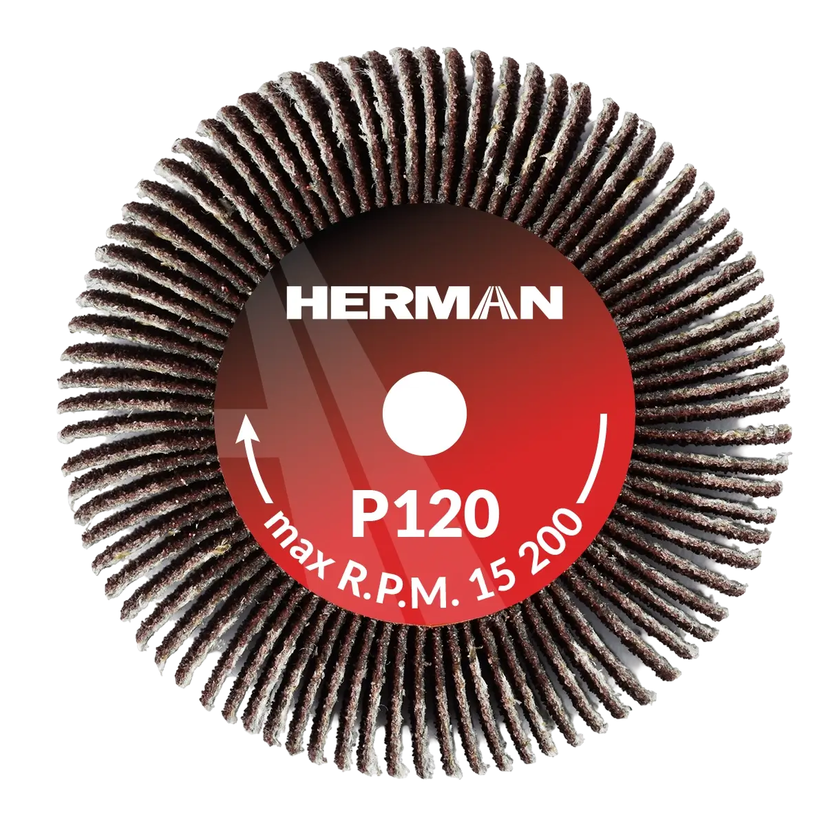 Brúsny kotúč na stopke HERMAN FWS-10/S 50x30x6mm | Corundum | P120