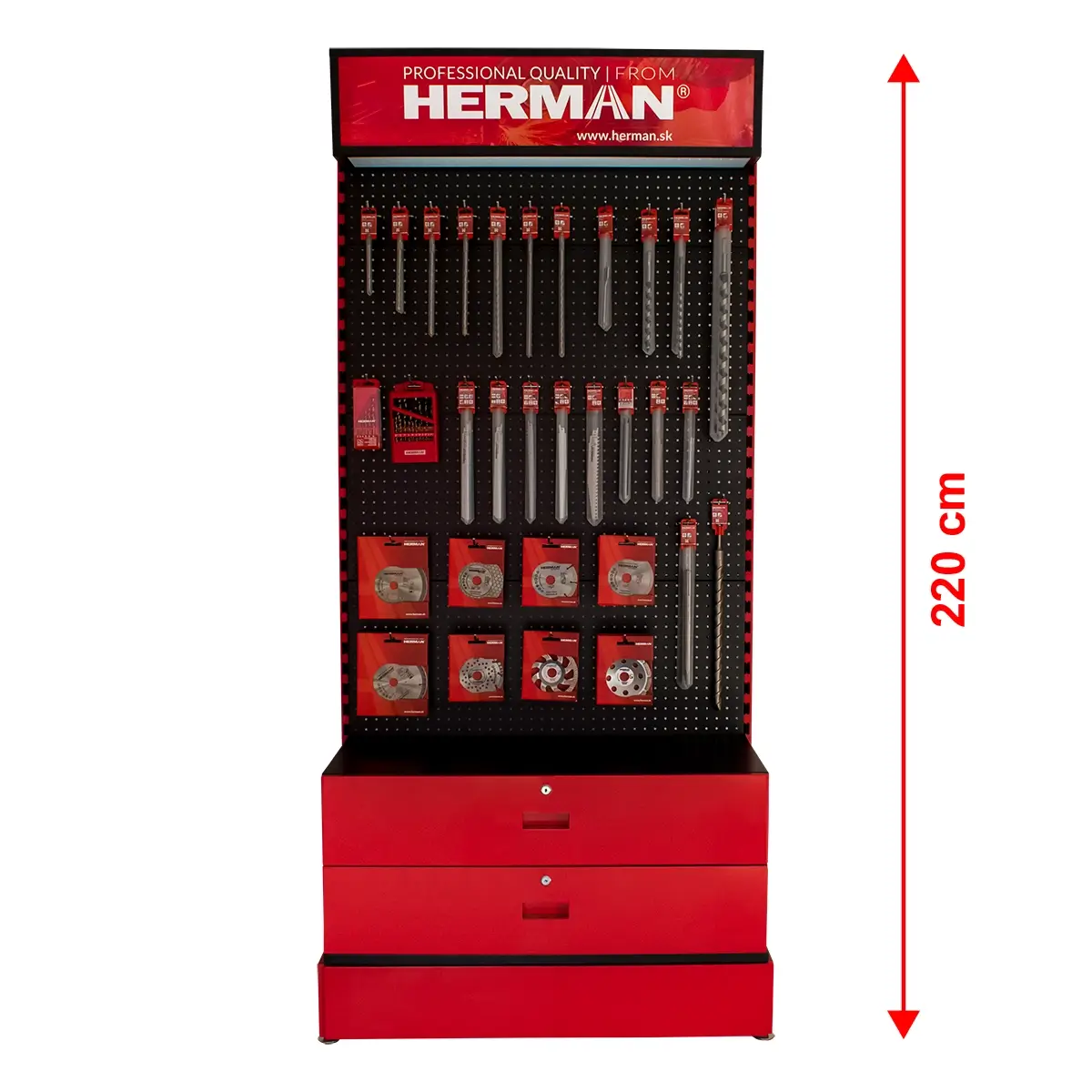 Predajný stojan metrový HERMAN 98090101