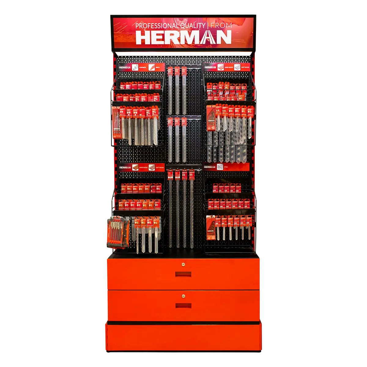 Predajný stojan panelový MODUL SS P / A 400+ kusov produktov HERMAN 97800201