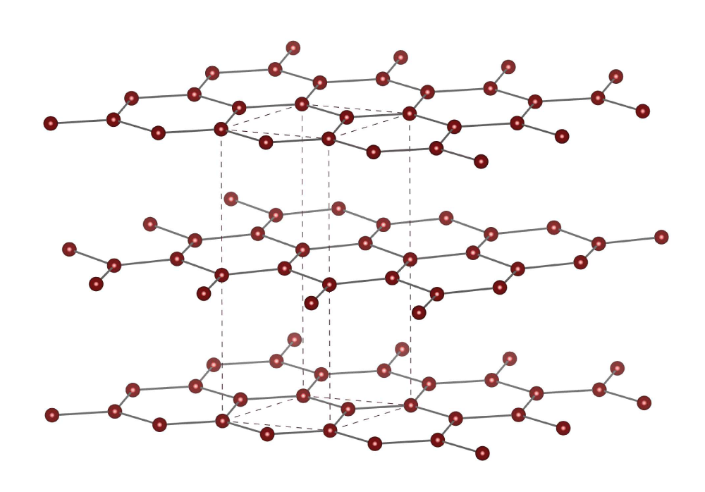 Obr. 1. Hexagonálna štruktúra grafitu