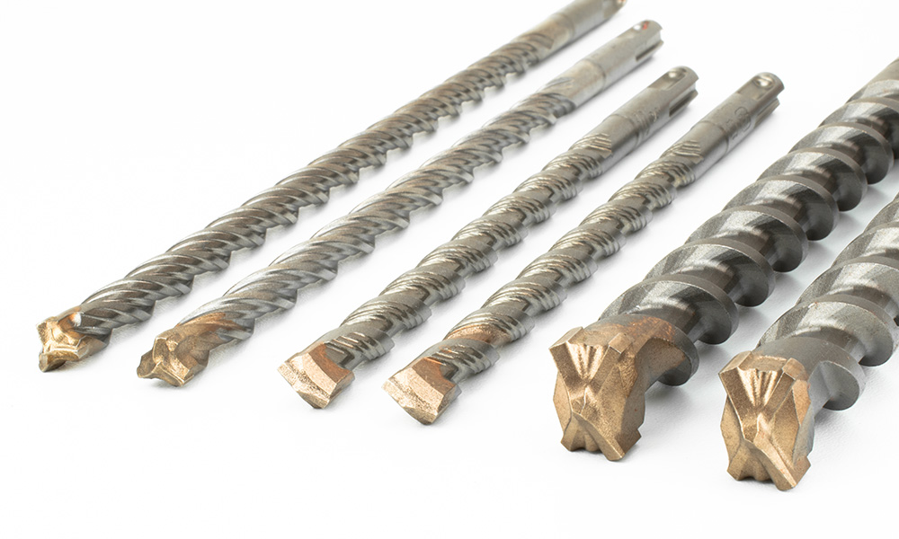 Obr. 1. Vrtáky do betónu so stopkou SDS-plus a SDS-max